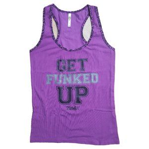ZUMBA® WEAR Purple Racer Back Top for women size S (Spicy)